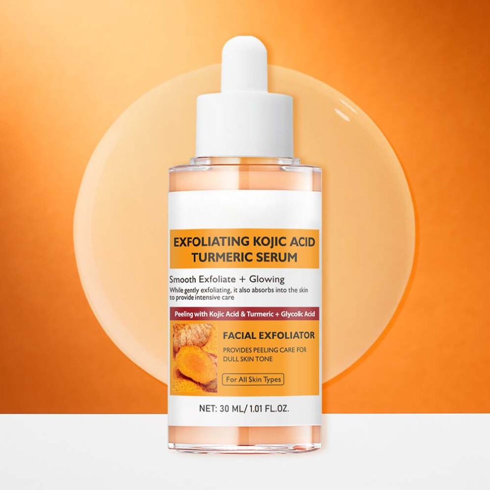 (Yellow) Turmeric Exfoliating Serum Cleansing Exfoliating Water 30ml