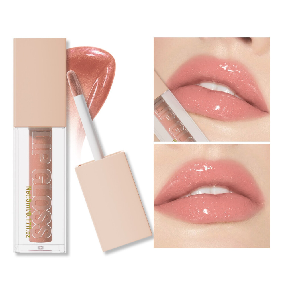 (H) Natural Moisturizing Fine Glittering Lip Gloss Light Moisturizing Mirror Lip Gloss Lip Gloss
