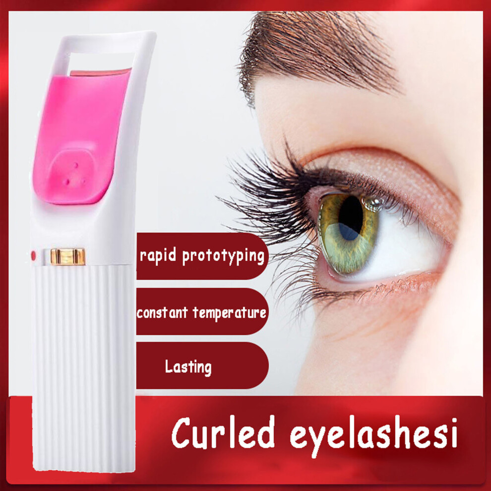 Pink (Pink) Heated Eyelash Curler Intelligent Temperature Control Eyelash Curler Eyelash Curler Heating Eyelash Curler Curler Eyelash Curler