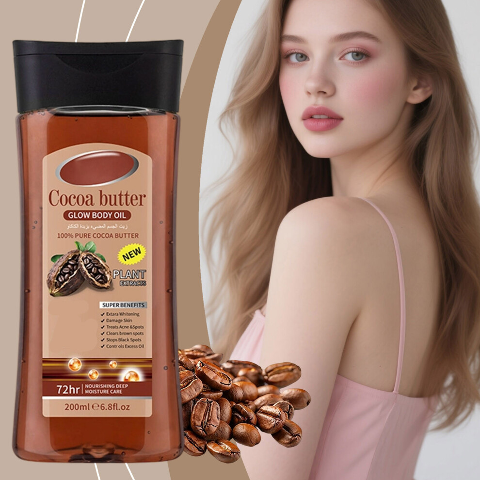 (Multicolor) Massage Oil Moisturizing Facial Moisturizing Oil Gel Body Massage Oil 200ml