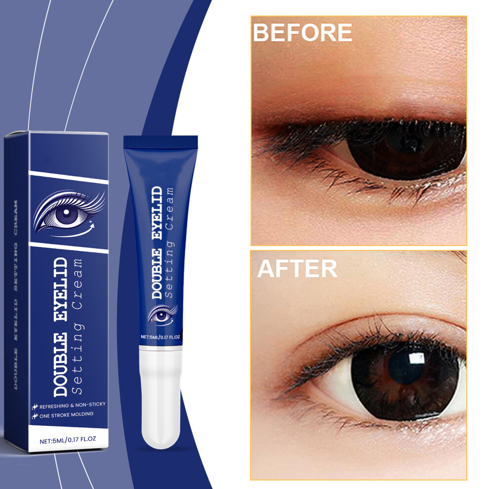 Cream (Multicolor) Double Eyelid Shaping Waterproof Invisible Long-Lasting Shaping Double Eyelid Glue 5G