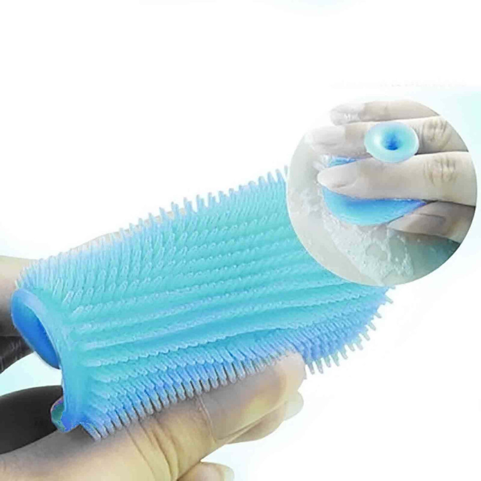 (Blue) Beauty Wash Pad Face Exfoliating Blackhead Facial Cleansing Brush Tool