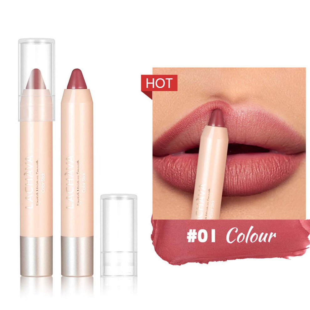 (A) 8 Color Matte Lipstick Pencil - High Pigmented Soft Matte Lip Liner, Longwear Lipliner Fine Lip Natural Lip Makeup Cosmetics