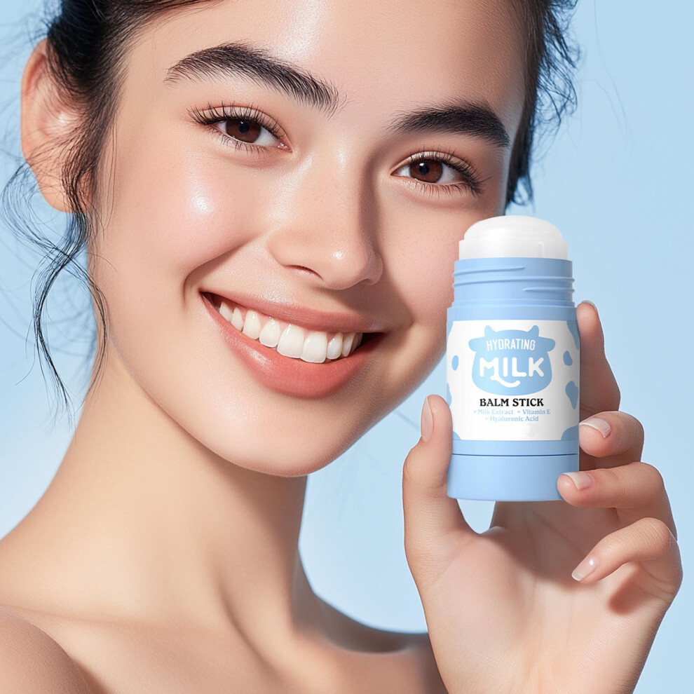 (Multicolor) Milk Moisturizing Stick 40g Hydrating Moisturizing Facial Care Moisturizing Stick