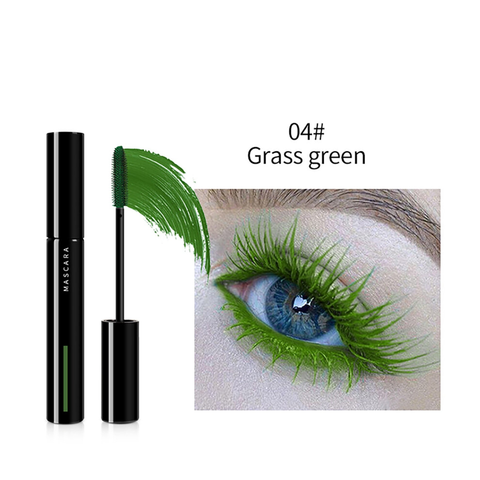 Green (Green) Color Mascara, Thick And Long-Lasting Curling, No Smudging, Mascara