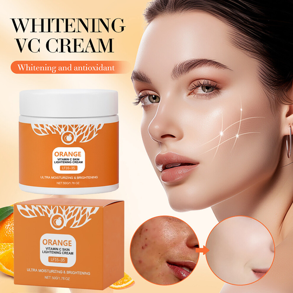 (Multicolor) Vitamin C White Cream Face Cream Moisturizing And Shrinking Pores Brightening Face Cream 50g