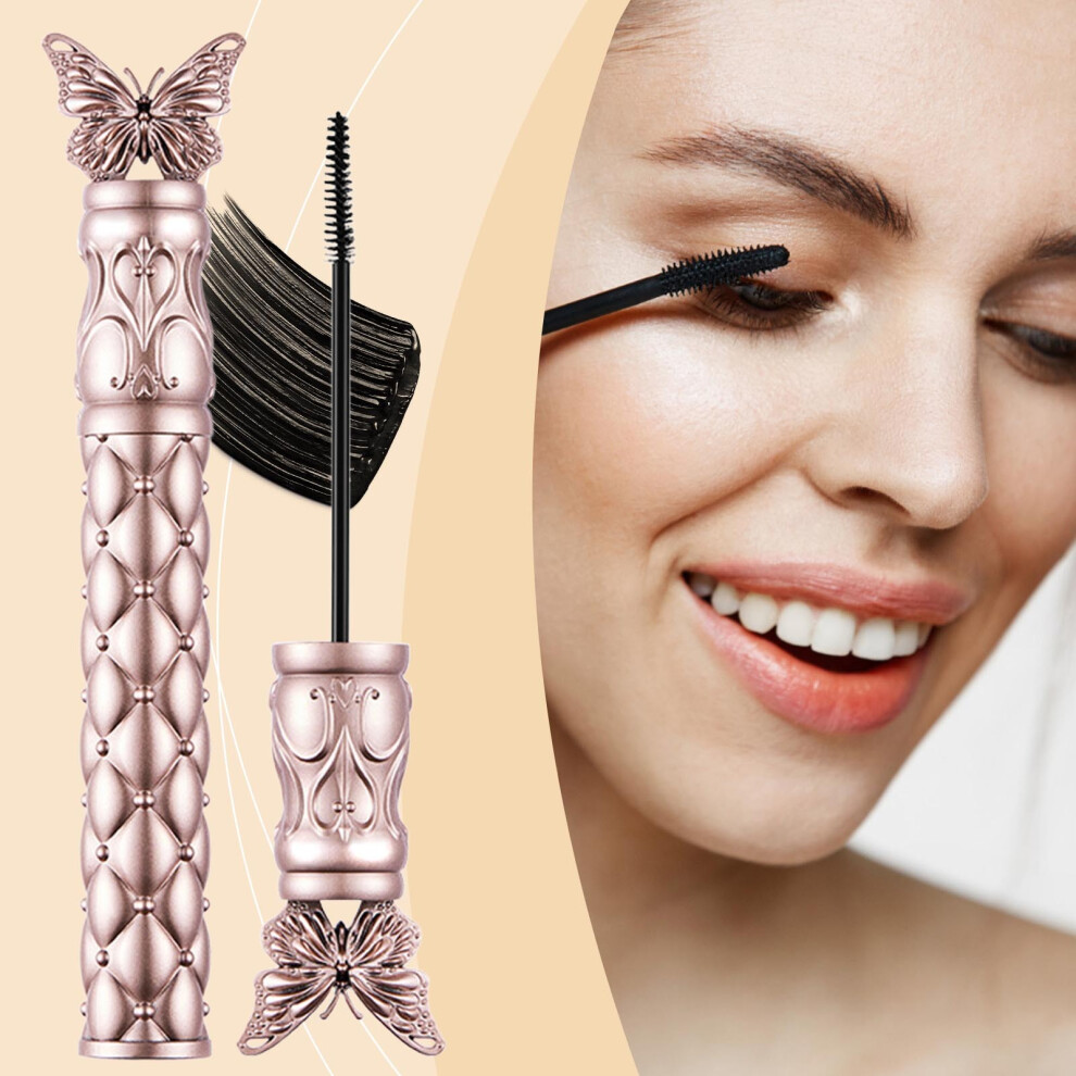 Pink (Pink) Lash Mascara Long Curled Natural Long-Lasting No Smudging Makeup Party 3Ml
