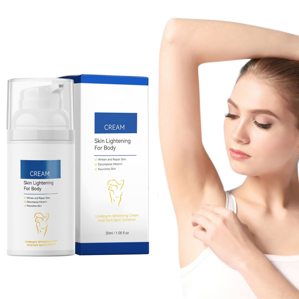 Cream (Multicolor) Whitening For Underarm Knees Elbows Inner Thigh Bikini Line Darkness Not Comes Back 30Ml