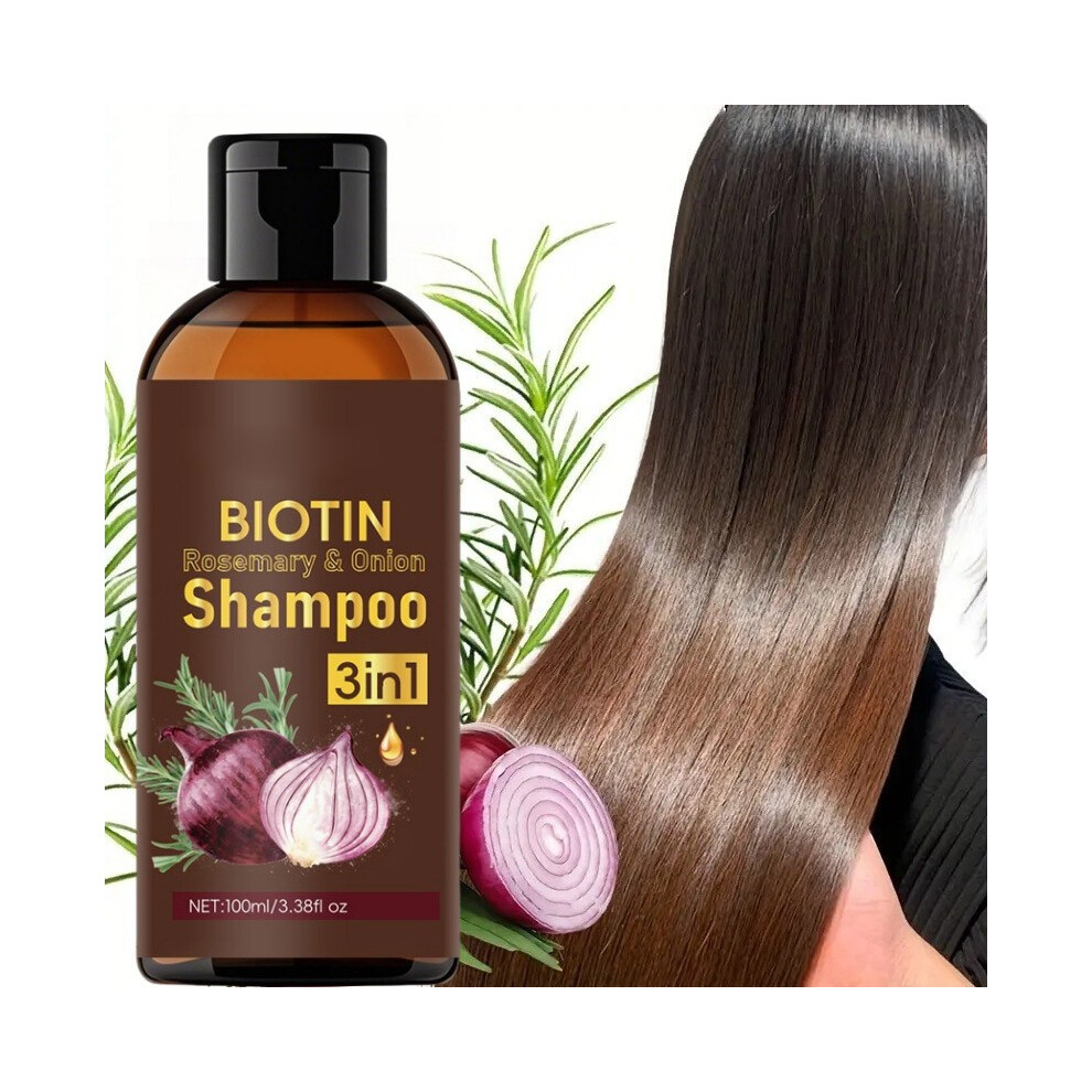 Brown (Brown) Biotin 3-In-1 Shampoo For Oil Control Refreshing Hydration And Multi-Effect 100Ml