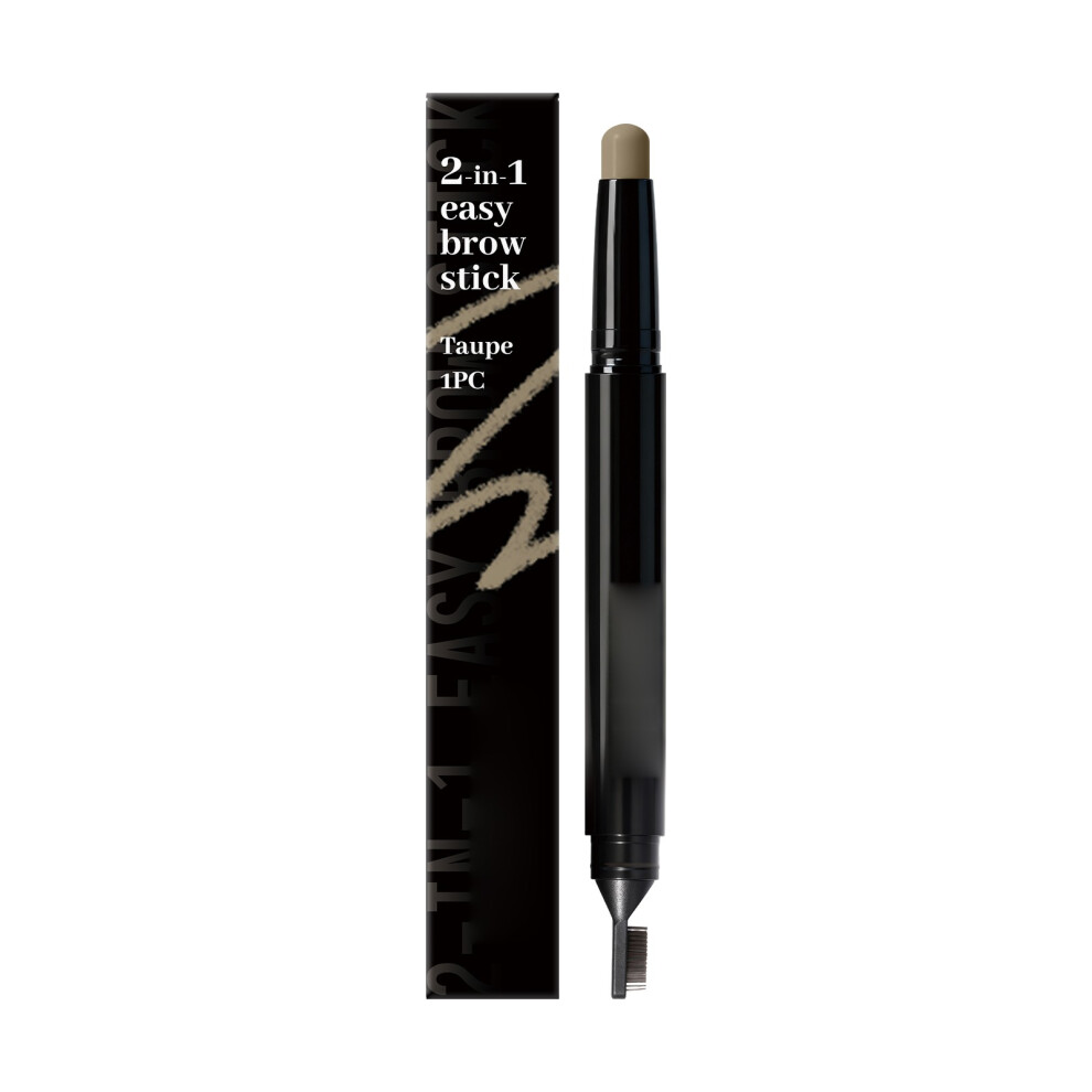(E) 2-in-1  Head Eyebrow Pencil With Long-lasting Natural Waterproof And Non Smudging Properties