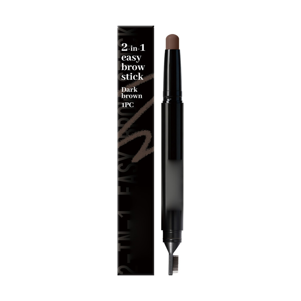 (D) 2-in-1  Head Eyebrow Pencil With Long-lasting Natural Waterproof And Non Smudging Properties