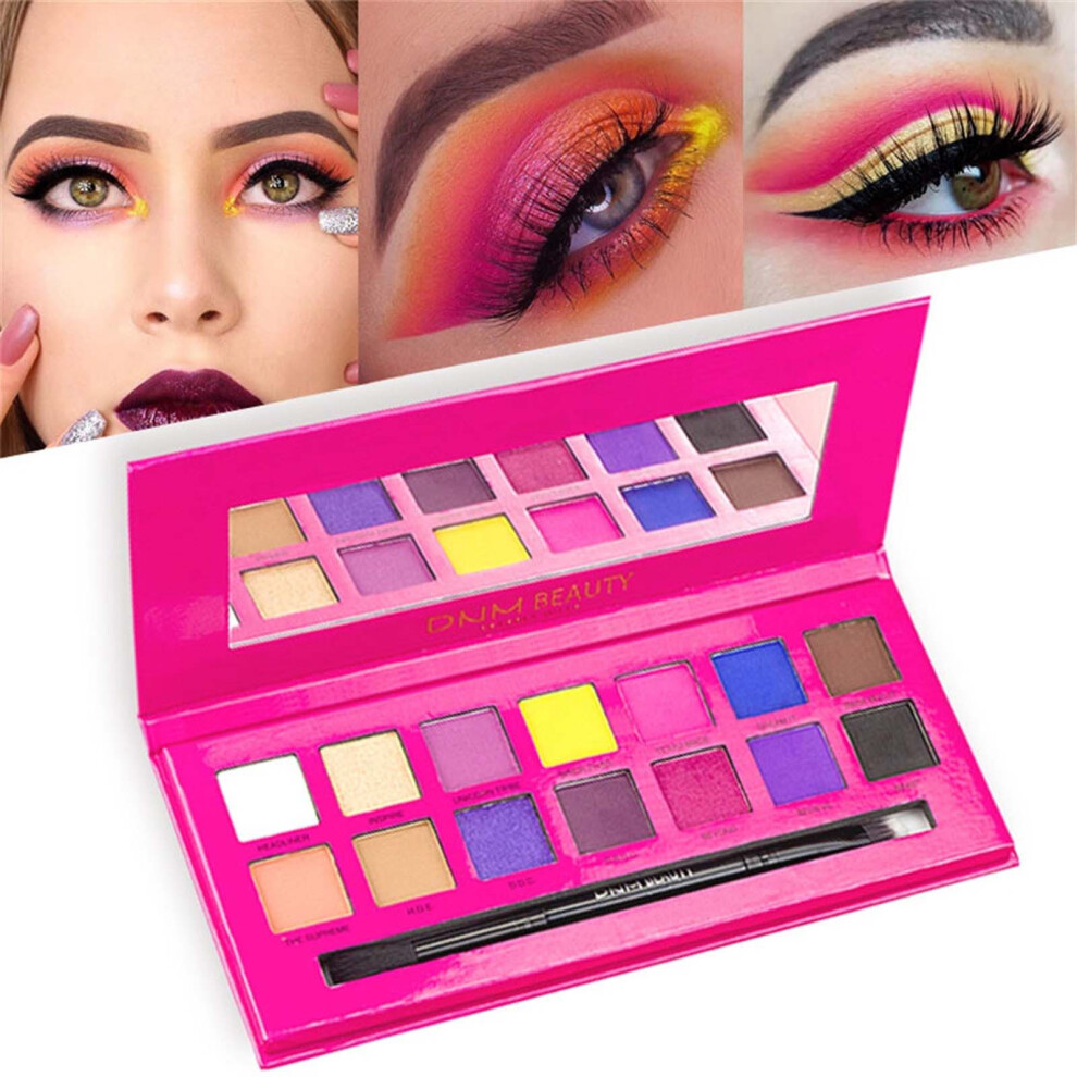 (Multicolor) Pearl Glitter Eye Shadow Powder Matt Eyeshadow Cosmetic Makeup 14 Color