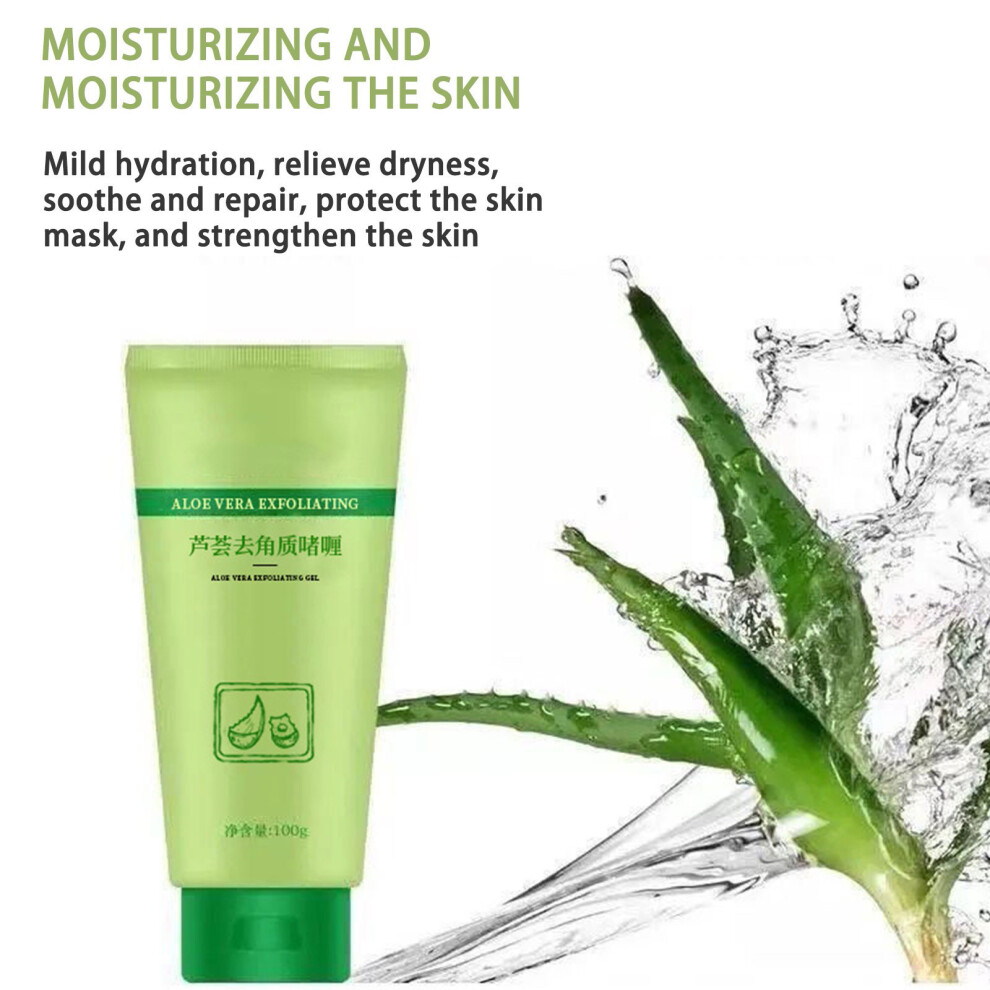 (Multicolor) Barbados Aloe Exfoliating Gel 100g Gently Cleanses And Removes Dead Without Irritating The Whole Body