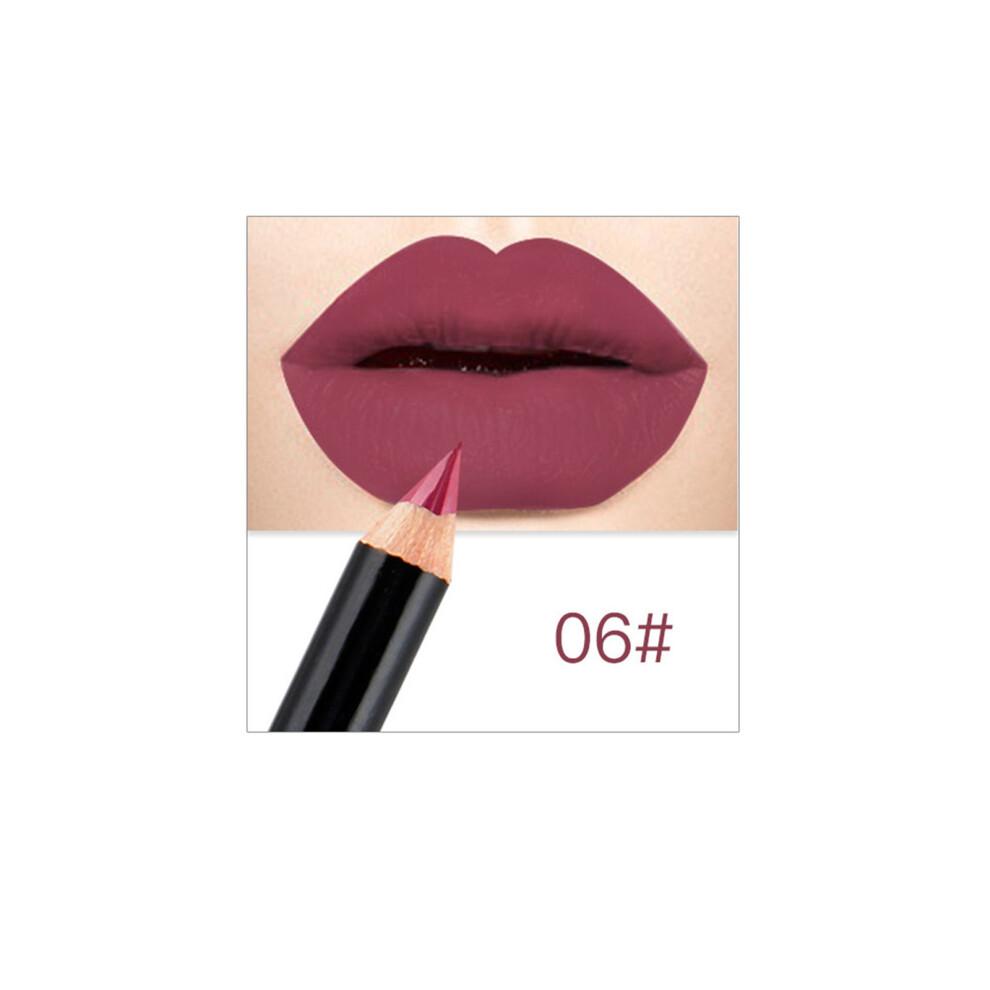 (Multicolor) Nude Matte Lipstick Pen Modified Lip Liner Lipstick