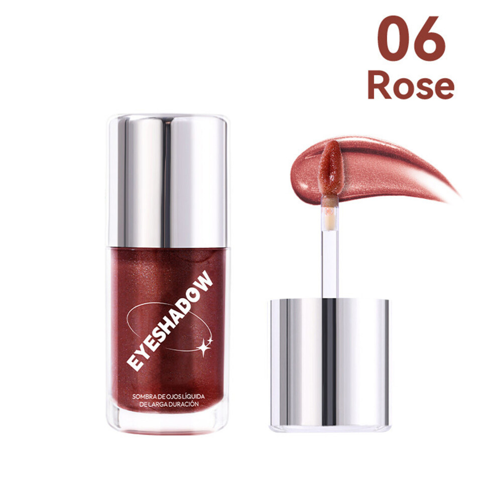 (F) Liquid Eyeshadow - 6 Pigmented Shades Long-Lasting Easy To Eye Shadow For Glittery Eye Looks 7ml