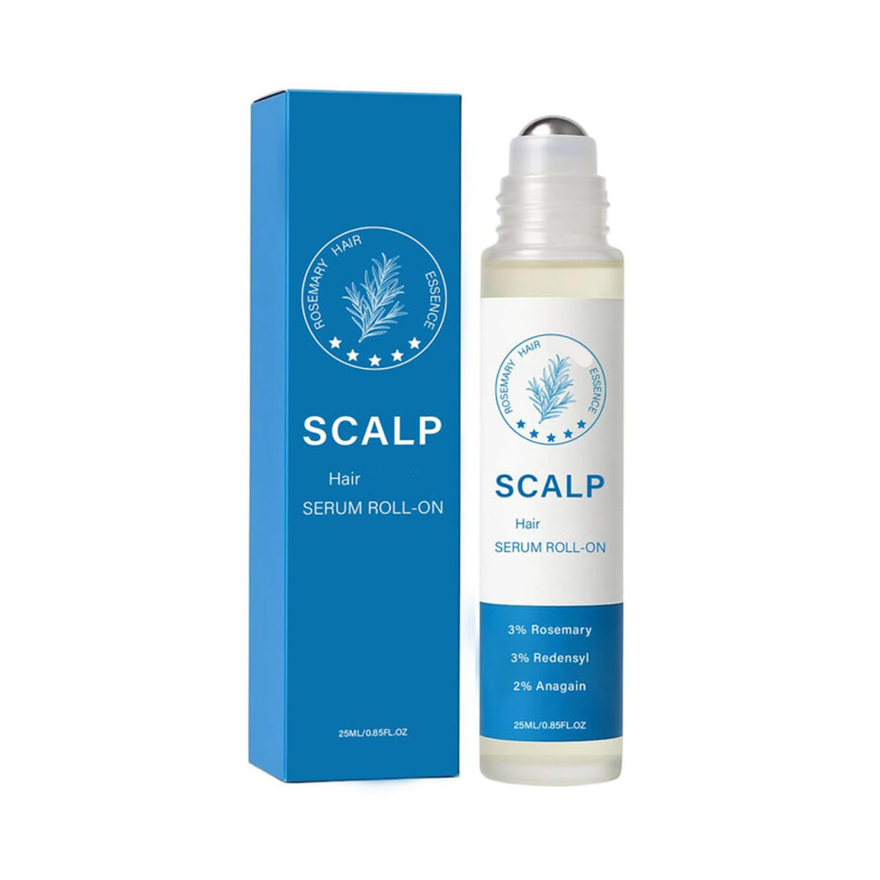 Black (Multicolor) Hair Nourishing Roll-On Serum Dense Hair Activates Hair Follicles Dense Hair Prevents Rupture And Nourishes Hair And Bright 25Ml