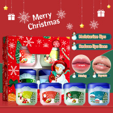 (Multicolor) Christmas Lipstick Gift Box And Winter Moisturizing Cracking Lipstick