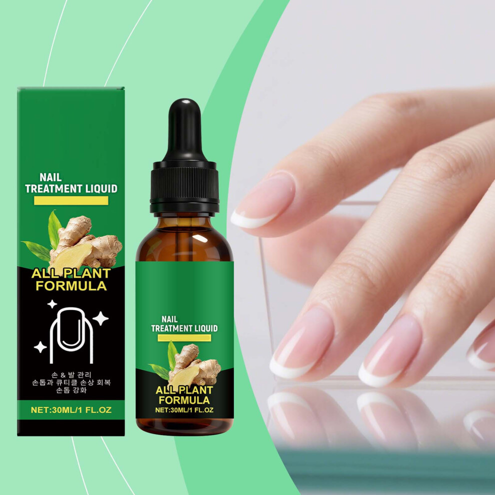 (Multicolor) Nail Toenail Cutin Care Oil Ginger Nail Damaged Nail Strengthening Oil 30ml