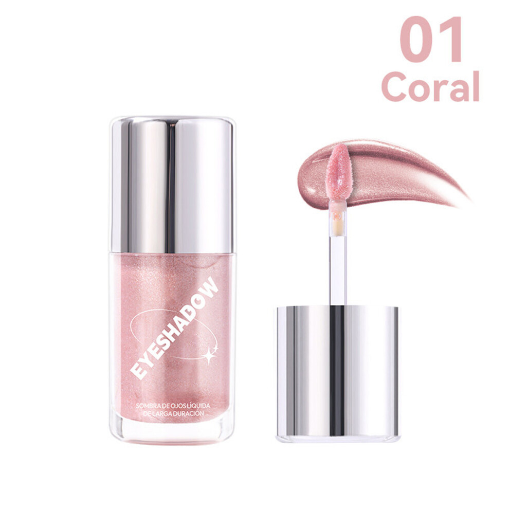 (A) Liquid Eyeshadow - 6 Pigmented Shades Long-Lasting Easy To Eye Shadow For Glittery Eye Looks 7ml