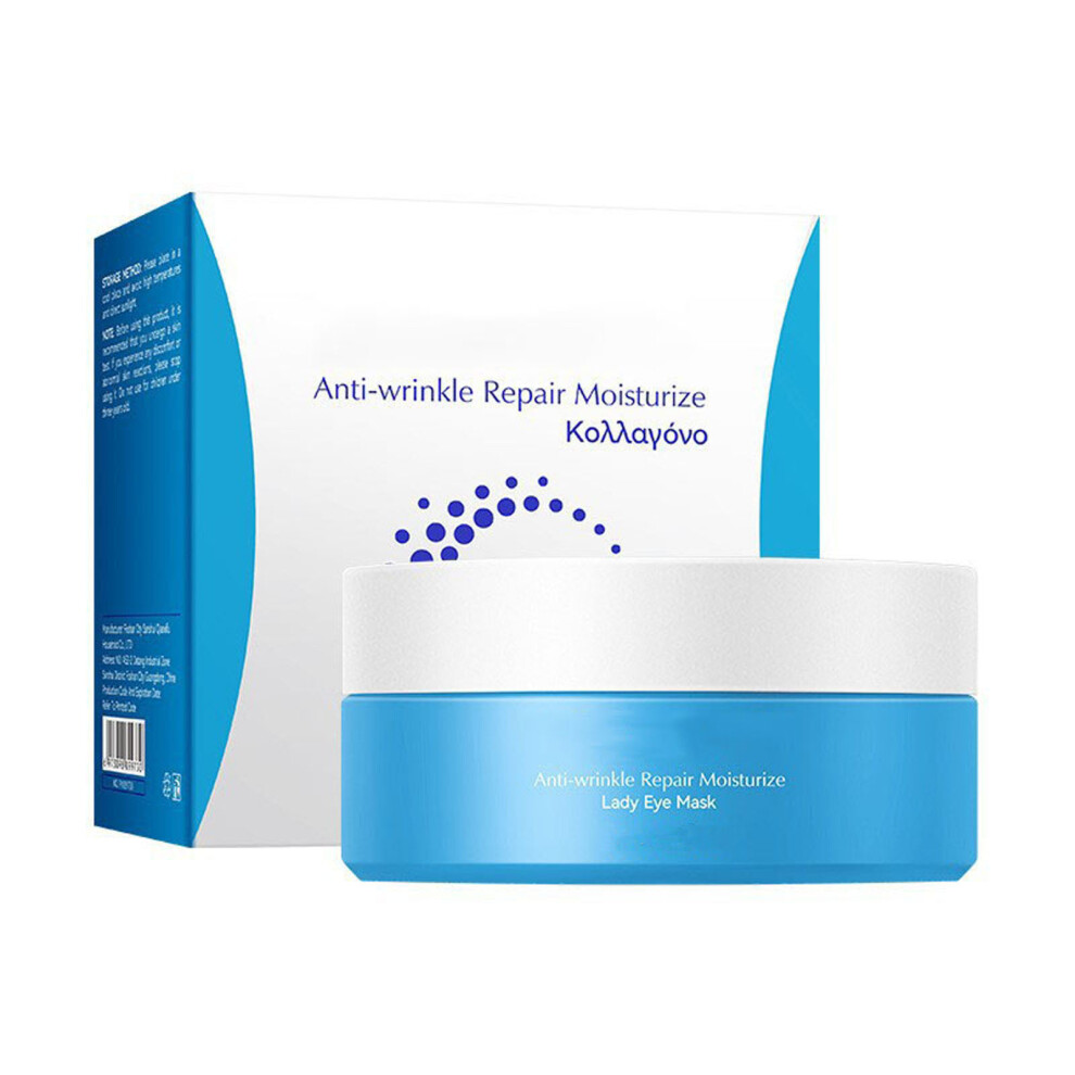 (White) Aging Eye Patch 60 Pieces Of Hyaluronic Eye Patch Fights Against Dark Circles Eye Bags Wrinkles Dark Circles And Puffiness