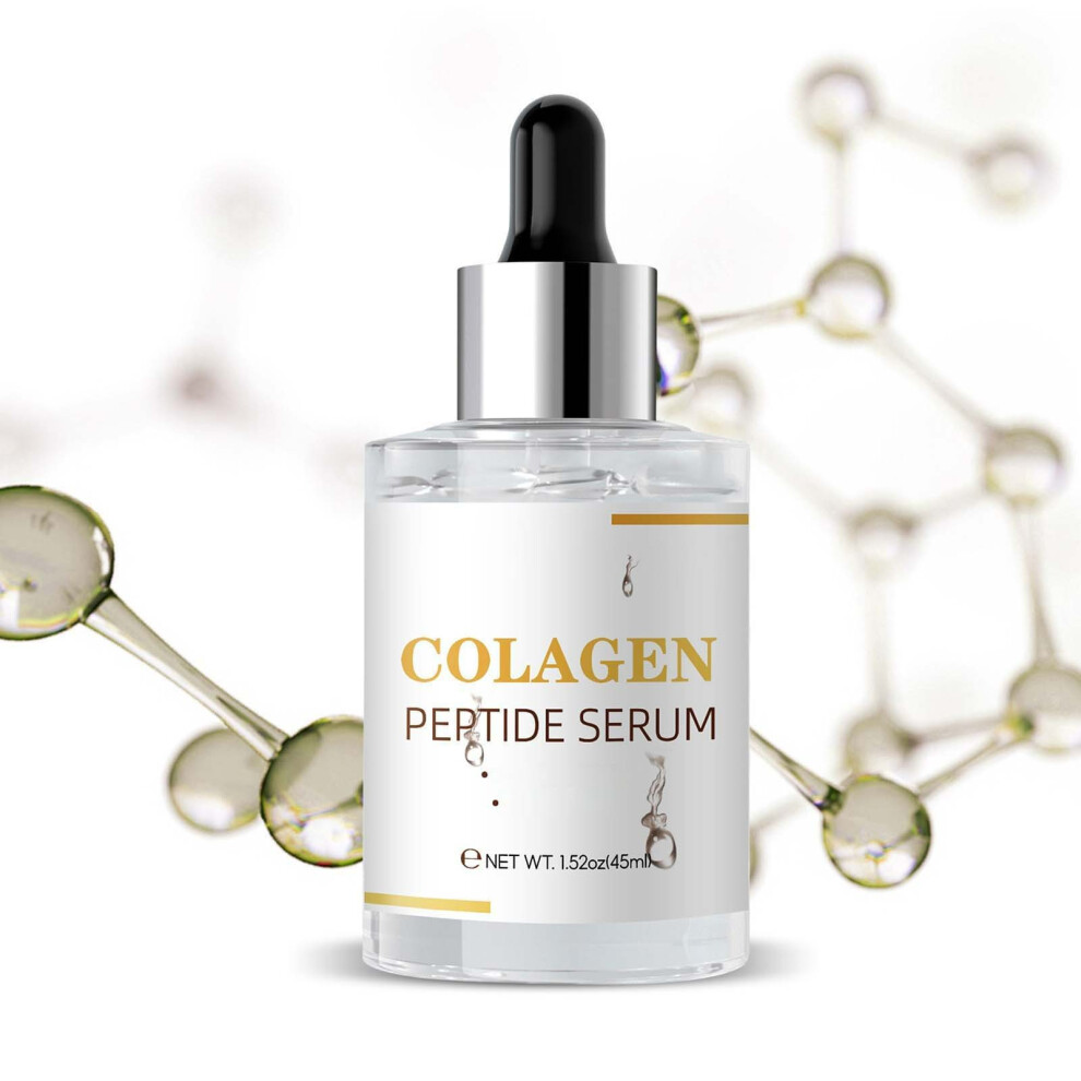 (Multicolor) Collagens Pertide Serum Peptides Antiaging Facial Serum Firming More Hydrating And Smoothing Serum 45ml