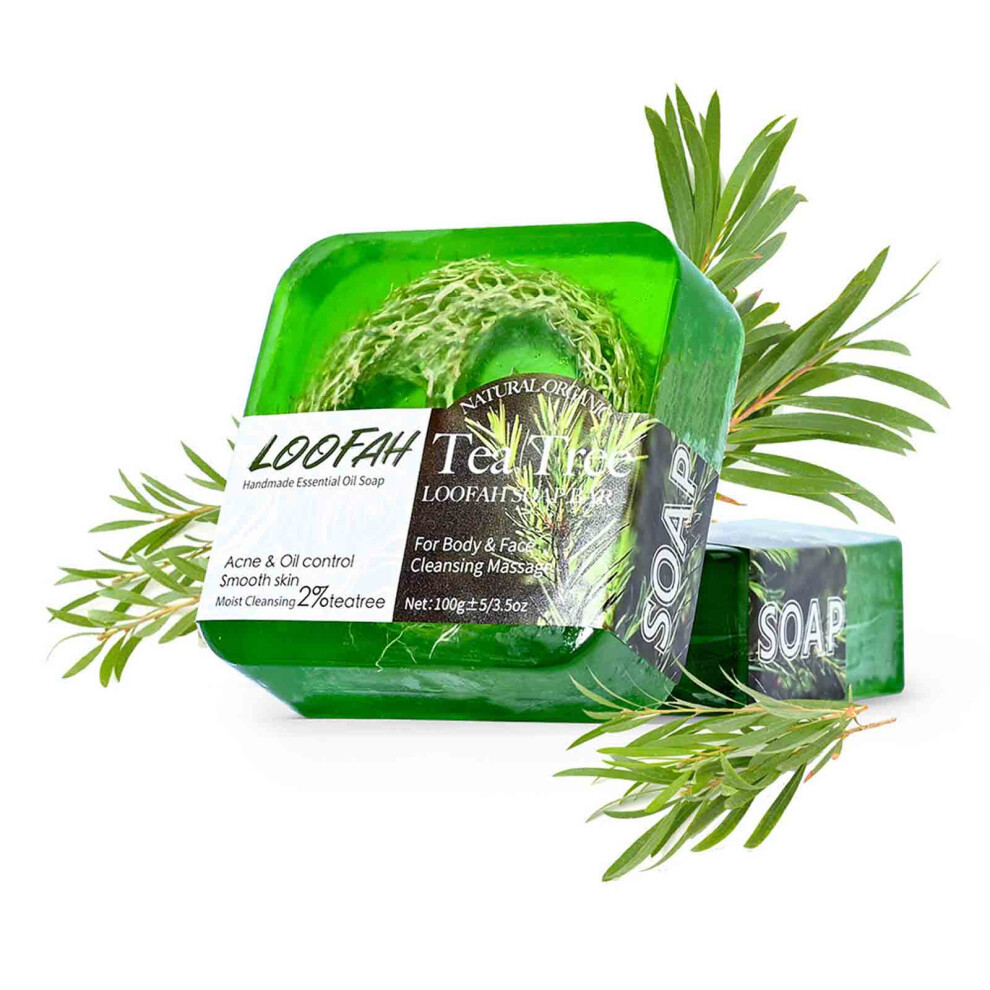 Green (Green) Tea Oil Soap Loofah Lemon Soap Sea Cleansing And Bathing Soap
