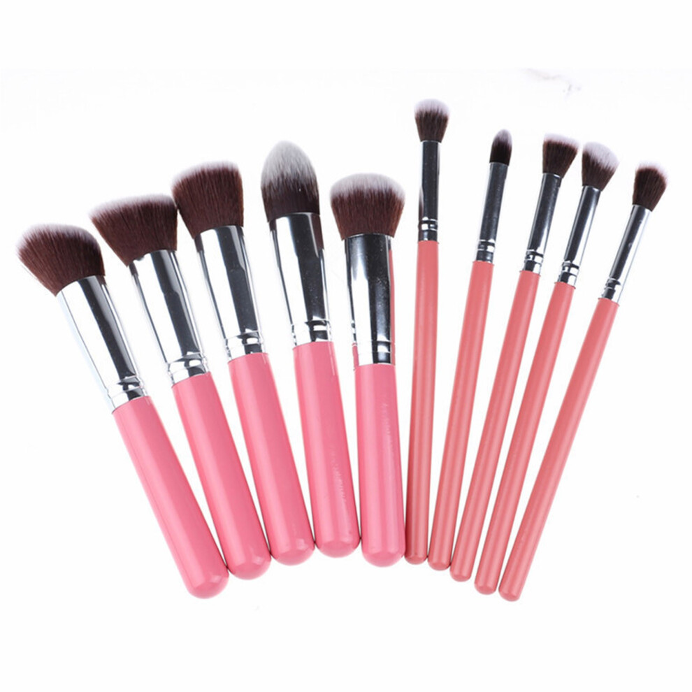 (C) Slope Point Color Brush Inclined Head Double-layer Point Color Brush Beginner's Soft And Portable Soft Bristle Makeup Brush