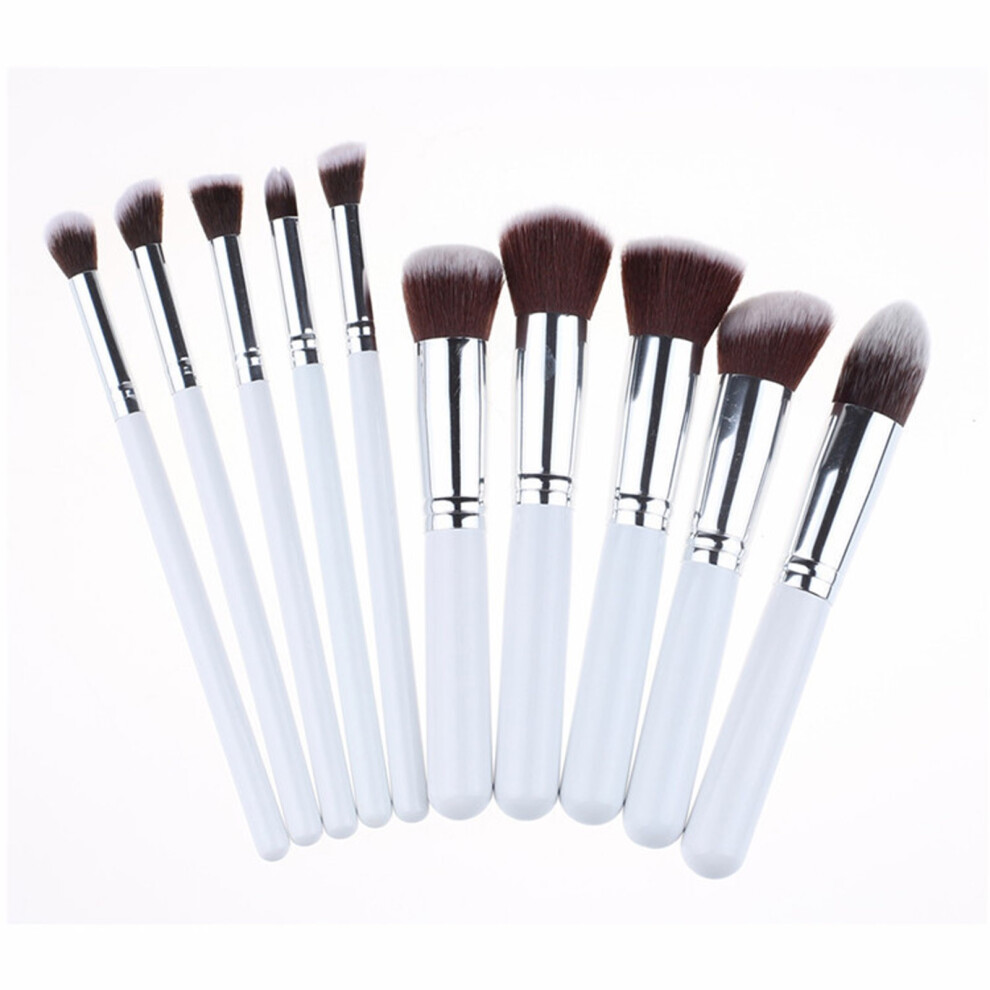 (D) Slope Point Color Brush Inclined Head Double-layer Point Color Brush Beginner's Soft And Portable Soft Bristle Makeup Brush