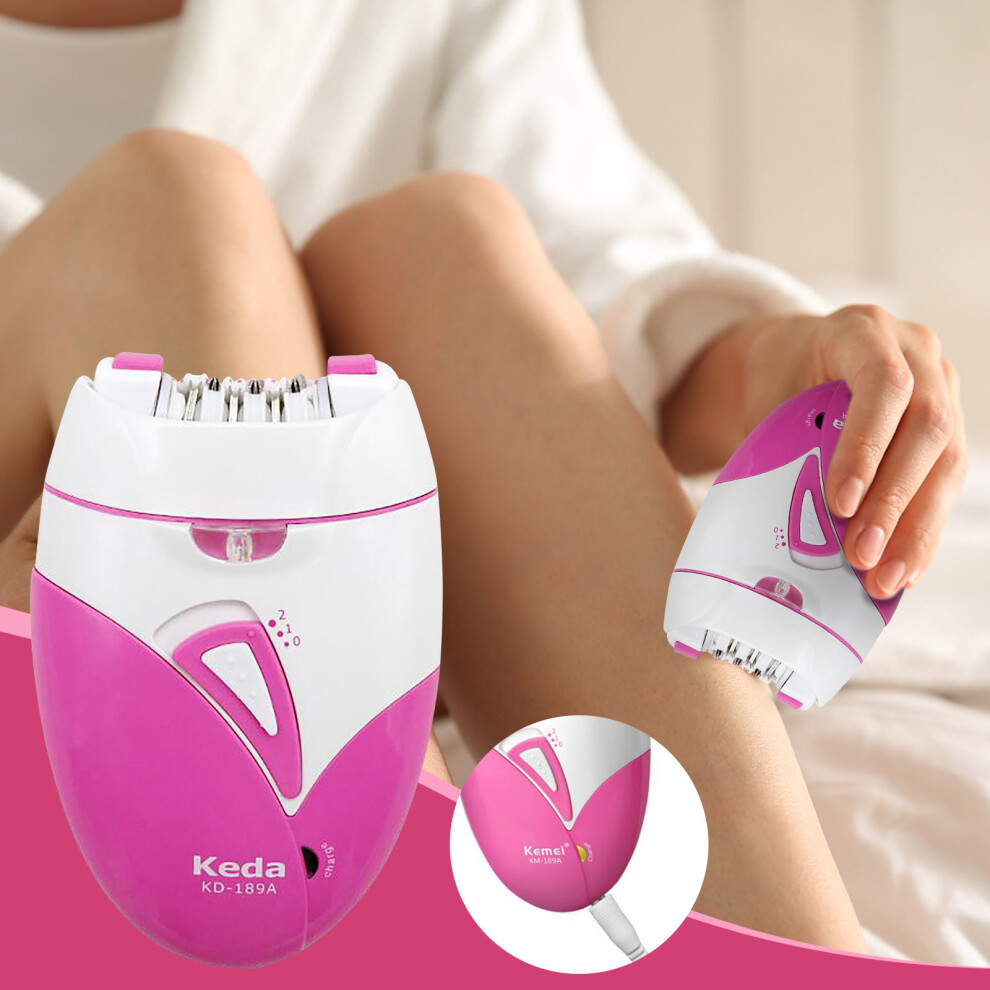 (Pink) Ladies Rechargeable Epilator Epilator Hair Shaver Shaver Hair Remover