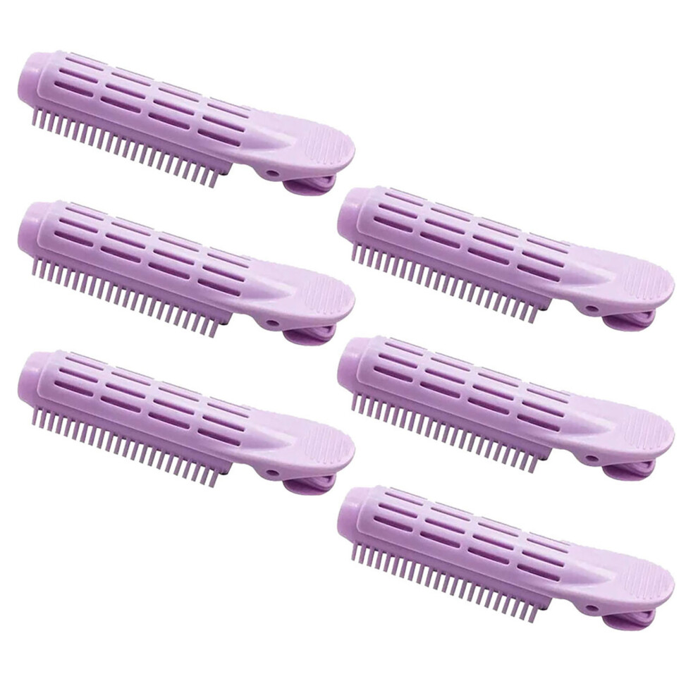 (Multicolor) Bangs Fixed Natural Hair Curling Styling Clip Styling Artifact Hair Clip 6pcs