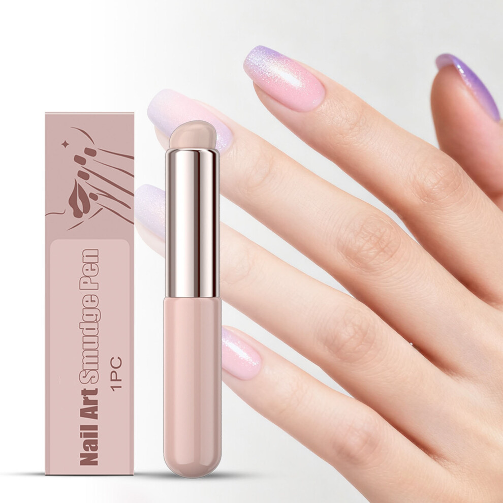 Pink (Pink) Nail Art Smudging Pen For Daily Beginners And To Use Nail Gradient Natural Effect 3Ml
