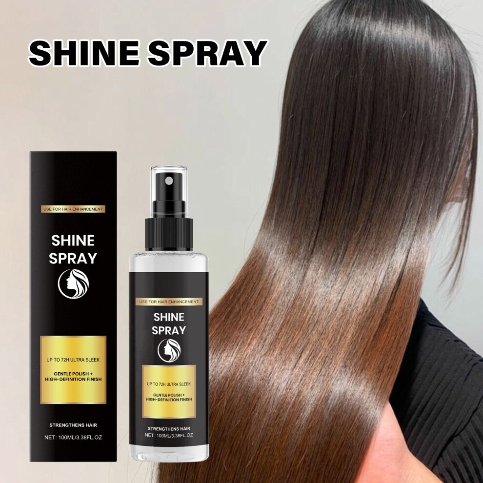 (Black) Hair Enhancement  Spray Deeply Nourishes Hair Improves Hair Tenacity Enhances Hair Polish And Brightens Hair  100ml