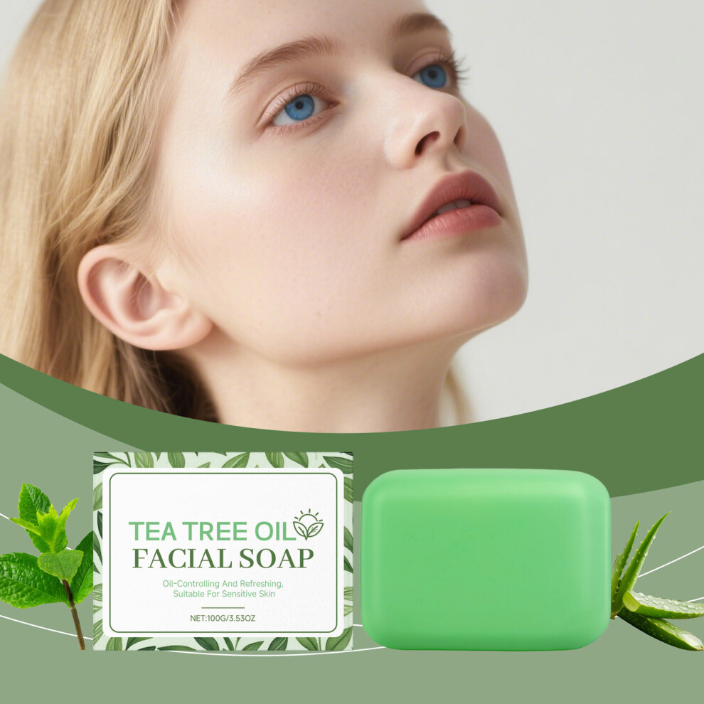 Green (Green) Oil Facial Soap Oil Control And Refreshing Suitable For Sensitive Relieve Problems