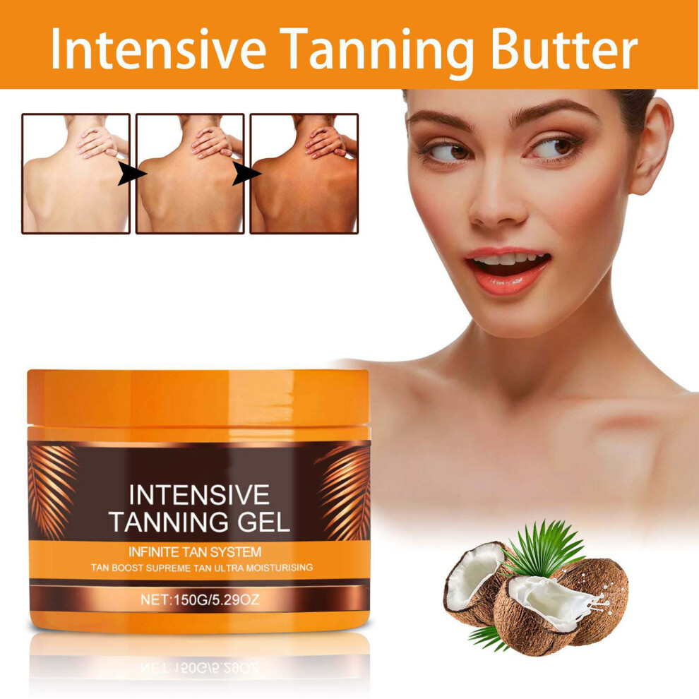 Brown (Brown) Intensive Tanning Gel Intensive Tanning Accelerator Tanning Gel Tanning Accelerator For Sunbeds Intensive Tanning Gel For Outdoor