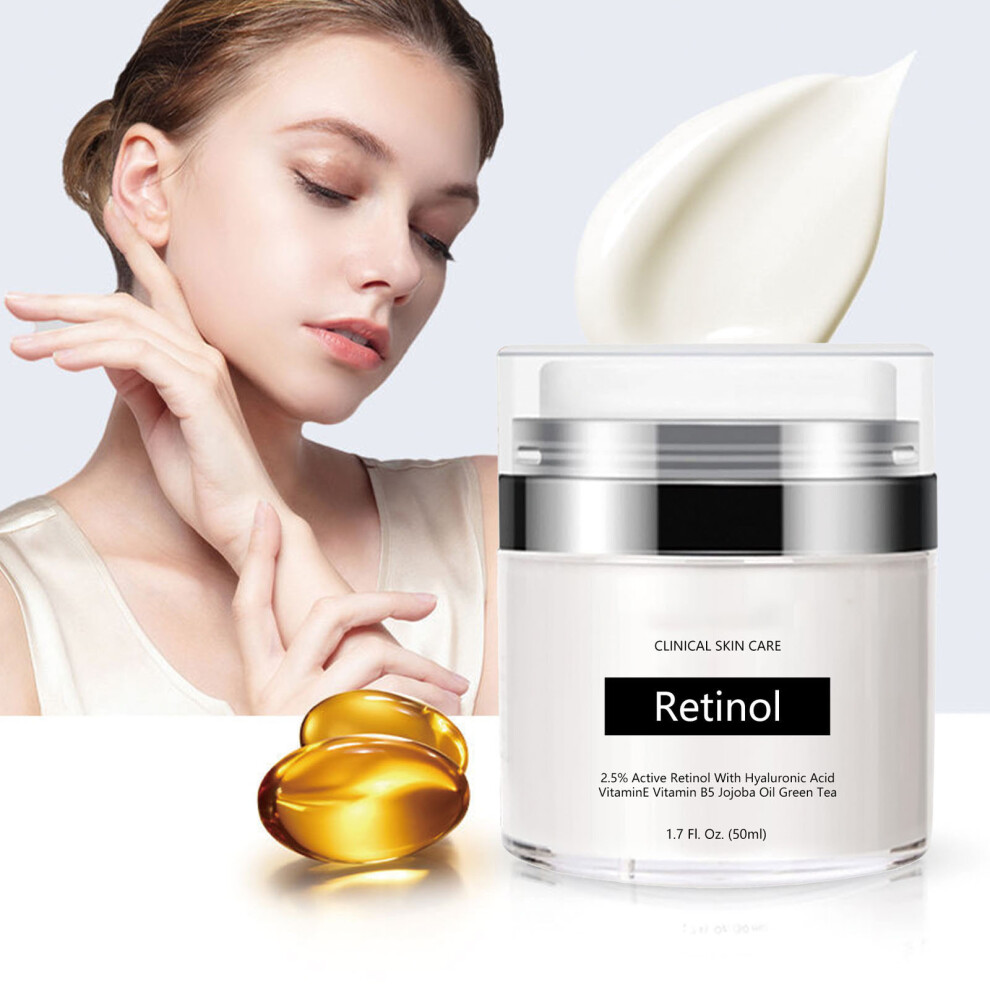 (Multicolor) Retinol Face Cream  Retinol Moisturizer Miracles Retinol Cream Miracles Retinol Antiwrinkle Face Cream Reduces Wrinkles And Firms 50ml