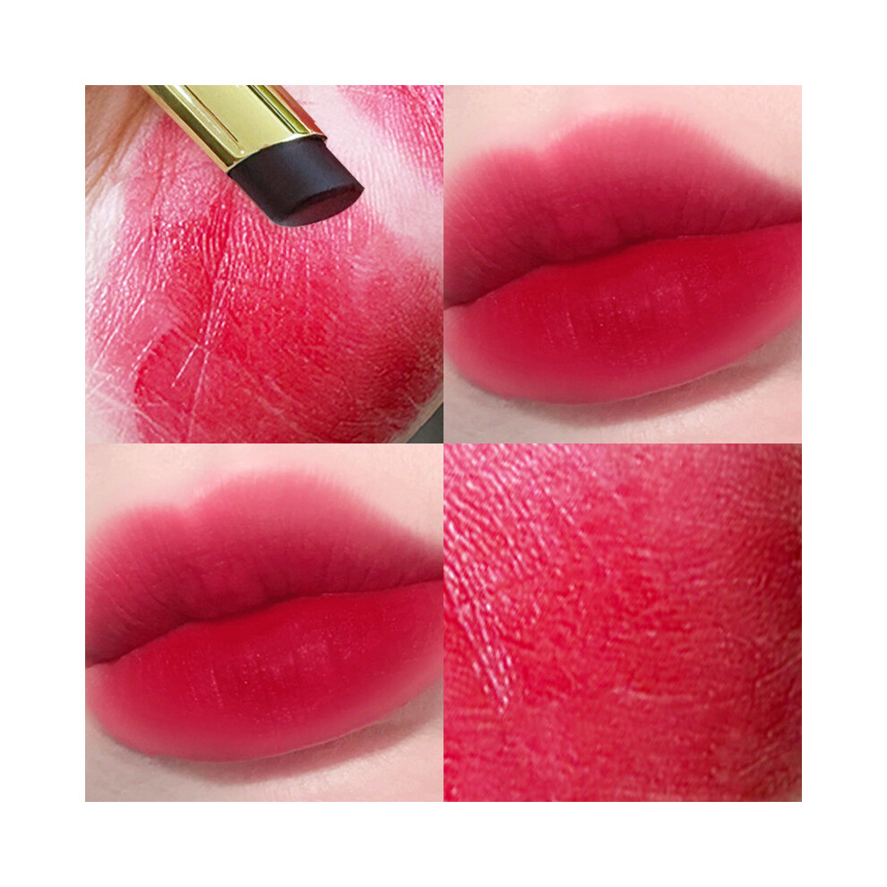 (A) Black Mouth Red Velvet Moisturizing Lasting Matte Not Easy To Fade Lipstick