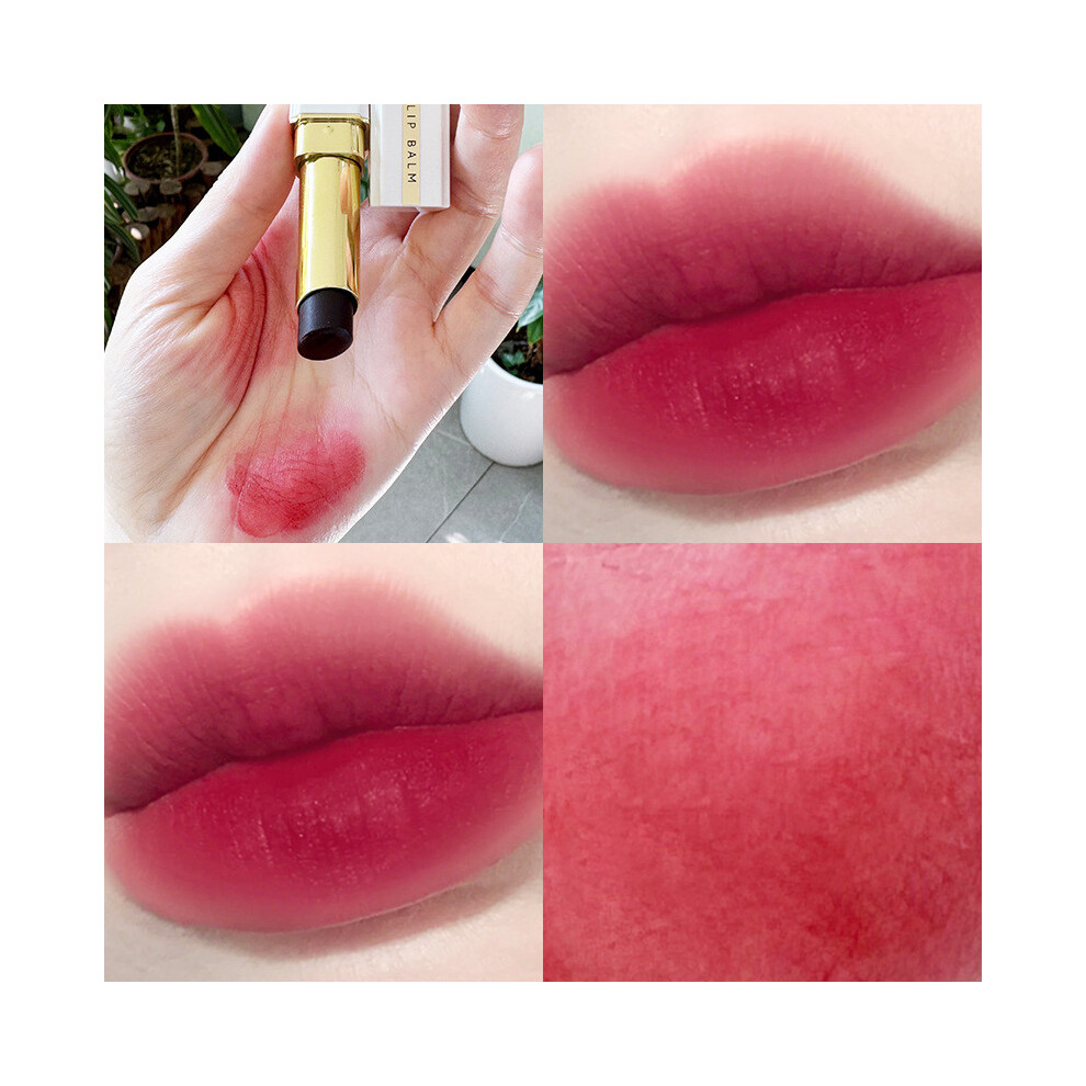 (D) Black Mouth Red Velvet Moisturizing Lasting Matte Not Easy To Fade Lipstick
