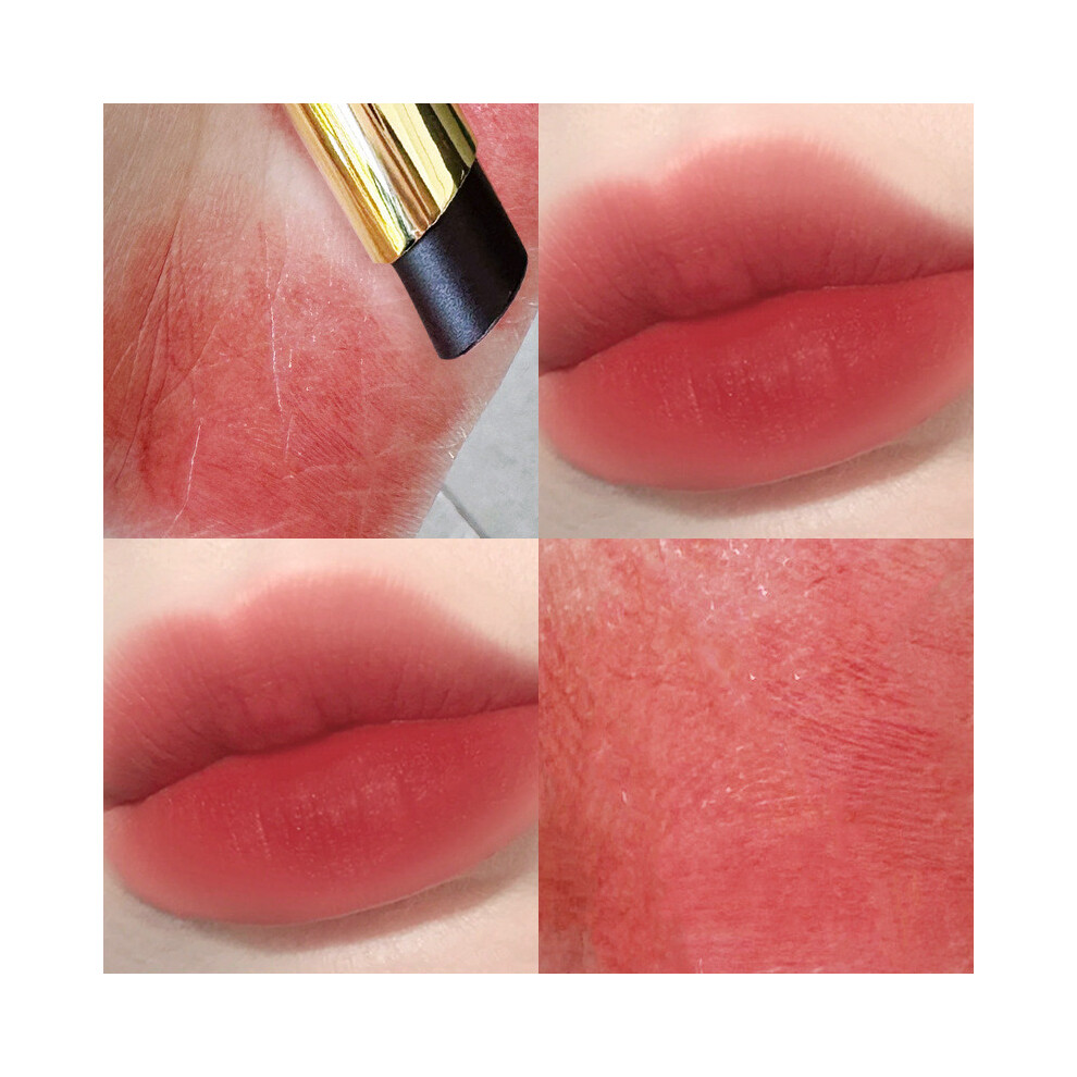(E) Black Mouth Red Velvet Moisturizing Lasting Matte Not Easy To Fade Lipstick