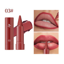 (C) Lipstick Lip Line 2-in-1 6-Color Waterproof  Matte Lip Line Lipstick 1.2g
