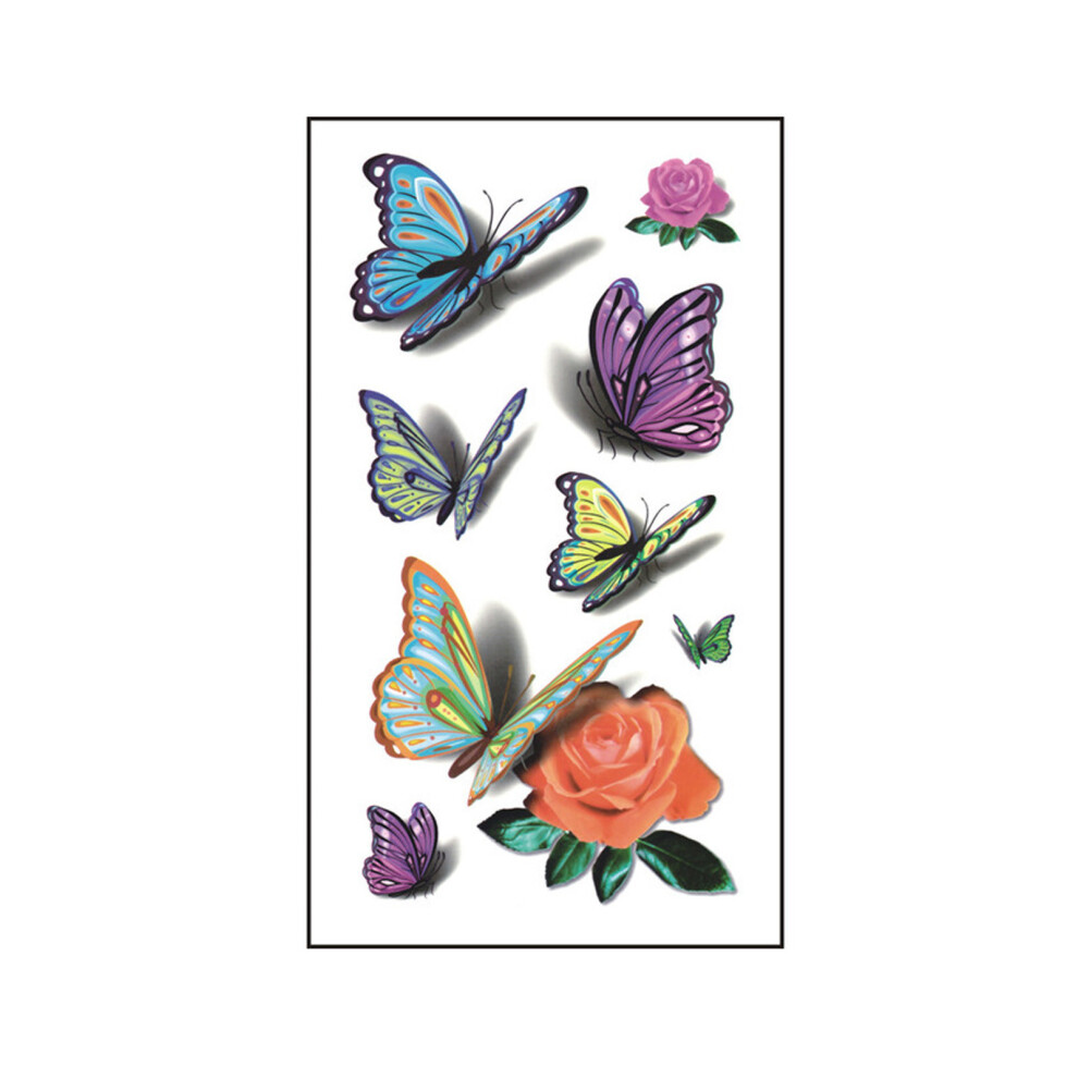 (Multicolor) Temporary Tattoos For Adult Women Sexy Small Butterflies Sleeve
