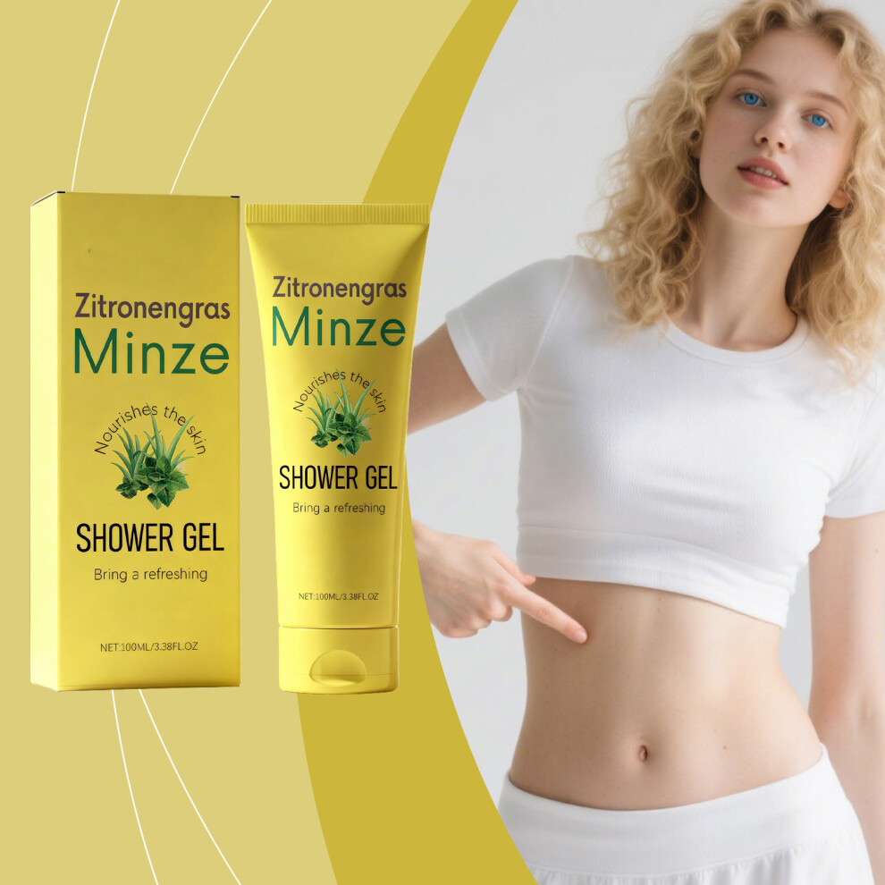 (Multicolor) Lemon Shower Gel Cleanses Leaves Smoothly And Moisturized With A Fresh Scents 100ml