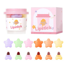 (Multicolor) Mini Lipstick Set 6ml 6-pack Moisturizing Lipstick Lip Gloss Set