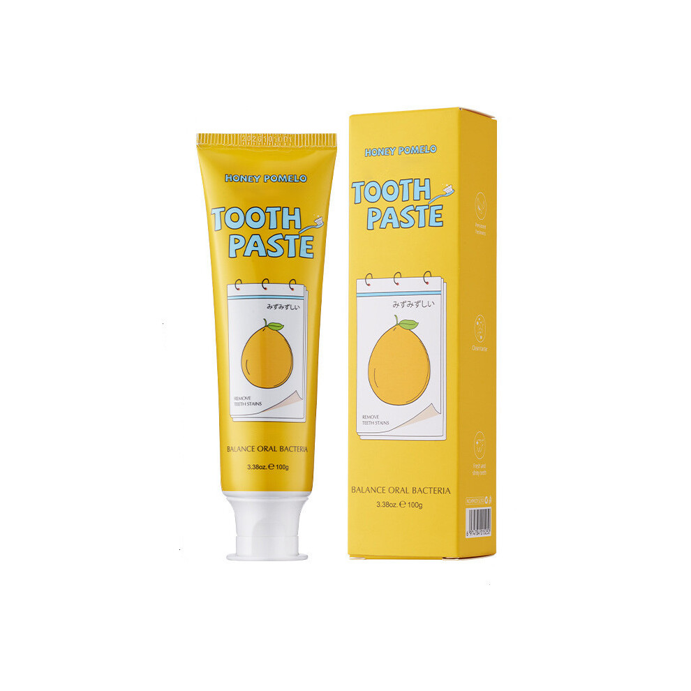 (C) Fruit-Flavored Probiotic Toothpaste Variety Pack Fresh Breath  Control Oral Care With Peach Grape Pomelo Pomegranate Flavors