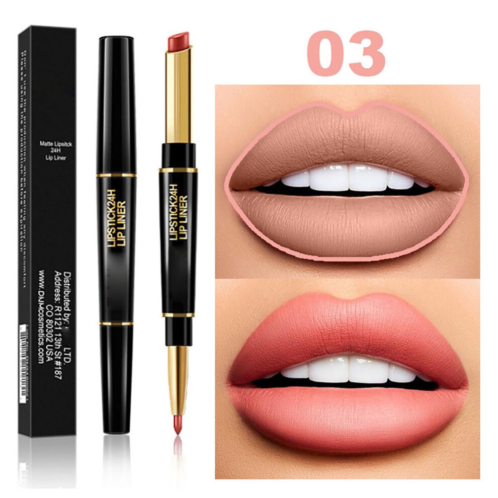 (C) Lipstick Lip Liner Lip Liner Stain Lip Liner And Lipstick Combo Set Lip Liner Pencil-in-1 Lipstick And 24h Lip Liner Set