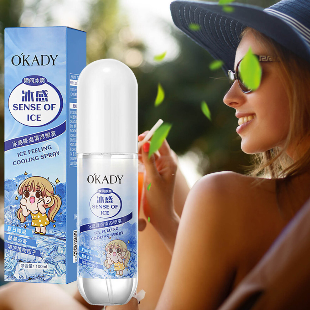 White (White) Ice Coolings Spray Moisturizing Moisturizing Mild And Refreshing 100Ml