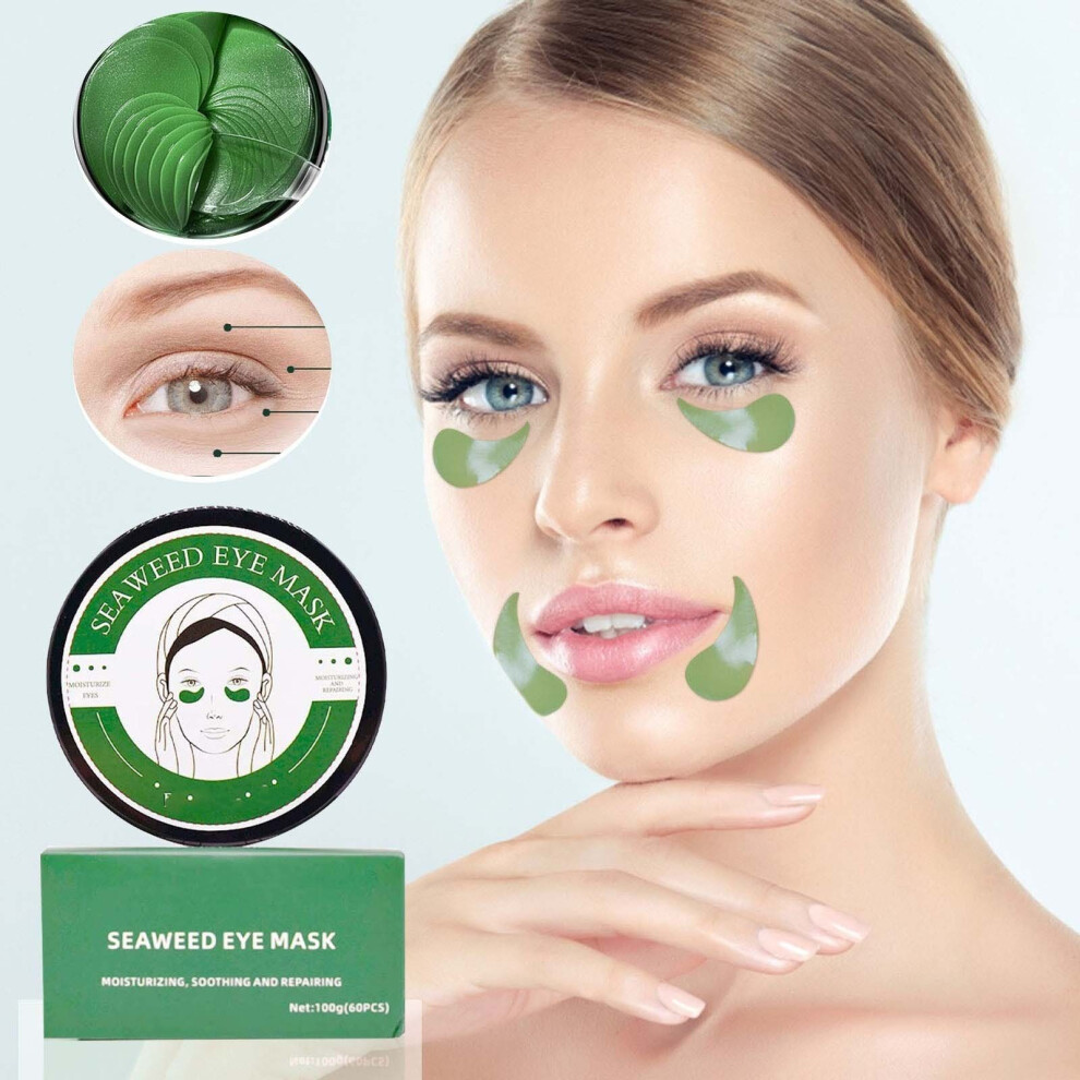 Green/Dark () Seaweed Eye Mask Fade Fine Lines And Circles Firming And Moisturizing Eye Mask10ml