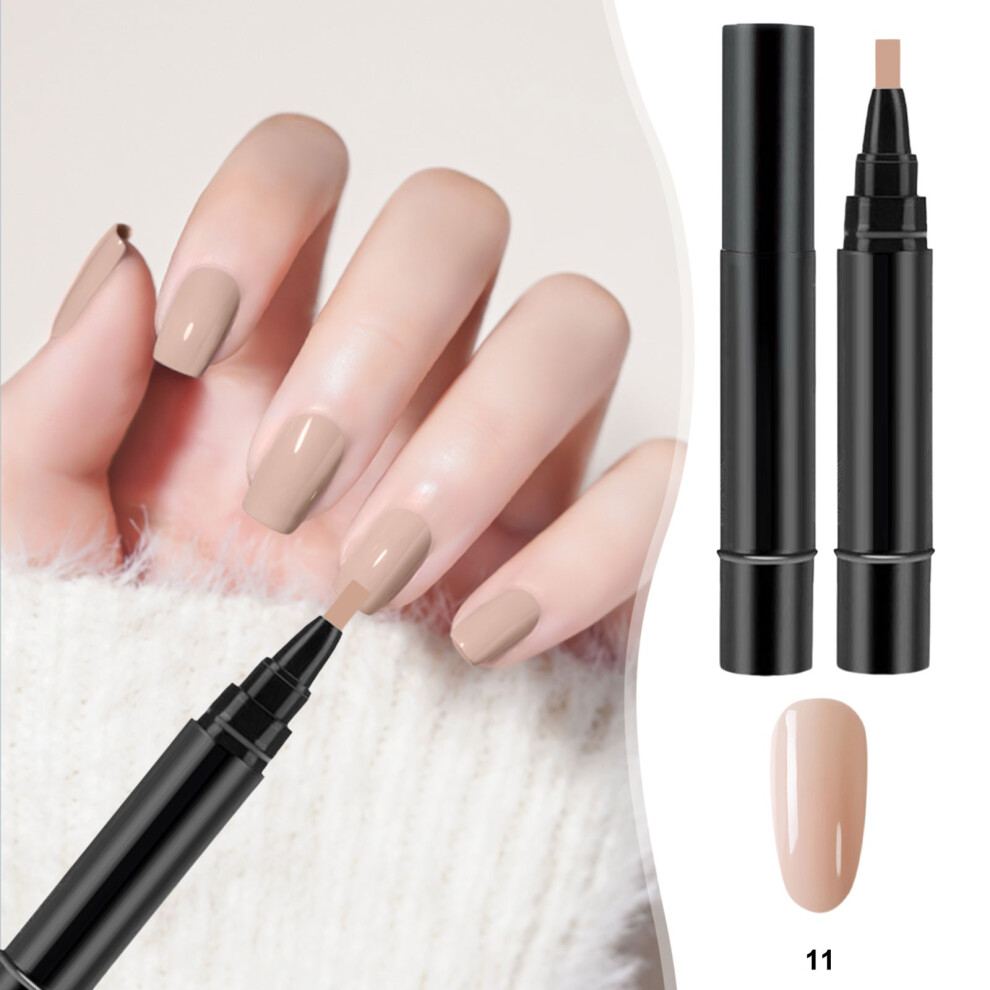 (J) Step Gel Nail Polish Brush Pen DIY Nail Art Drawing Marker Pen Soak Ofef LED Nail Varnish Nail Tools 8ml