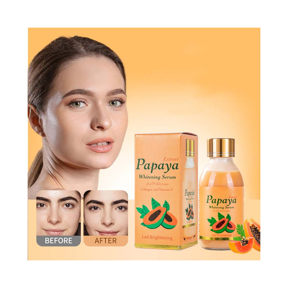(Multicolor) Papaya Lotion Moisturizing Moisturizing Brightening Facial Pore Shrinking 125ml