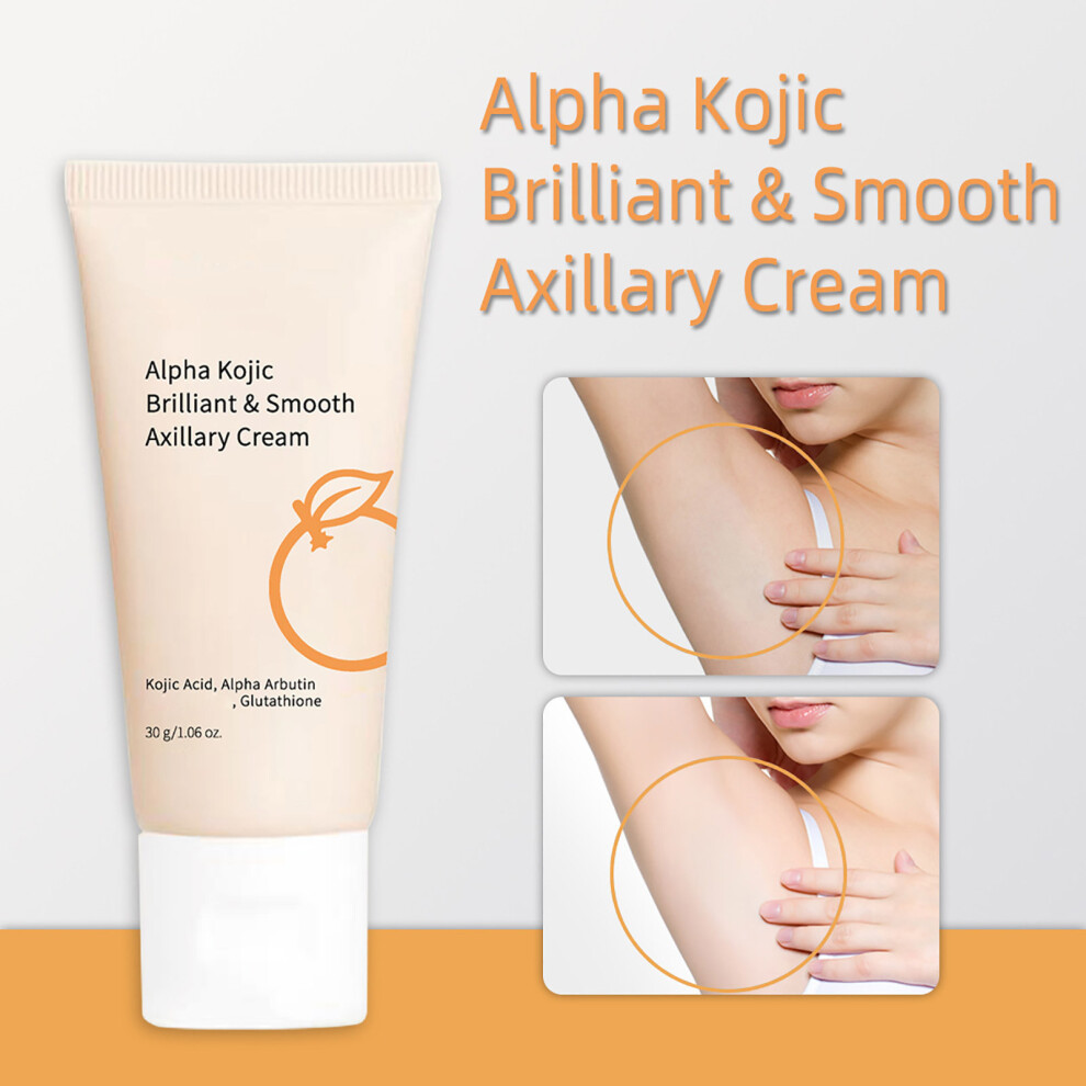 (Multicolor) Orange Kojic Smoothing And Brightening Underarm Cream Brilliants Evens Out Tone And Moisturizes Dry 30g