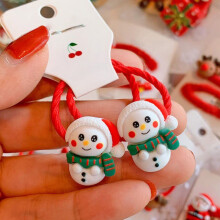 (E) Christmas Headband Children Rubber Cute Princess Headband
